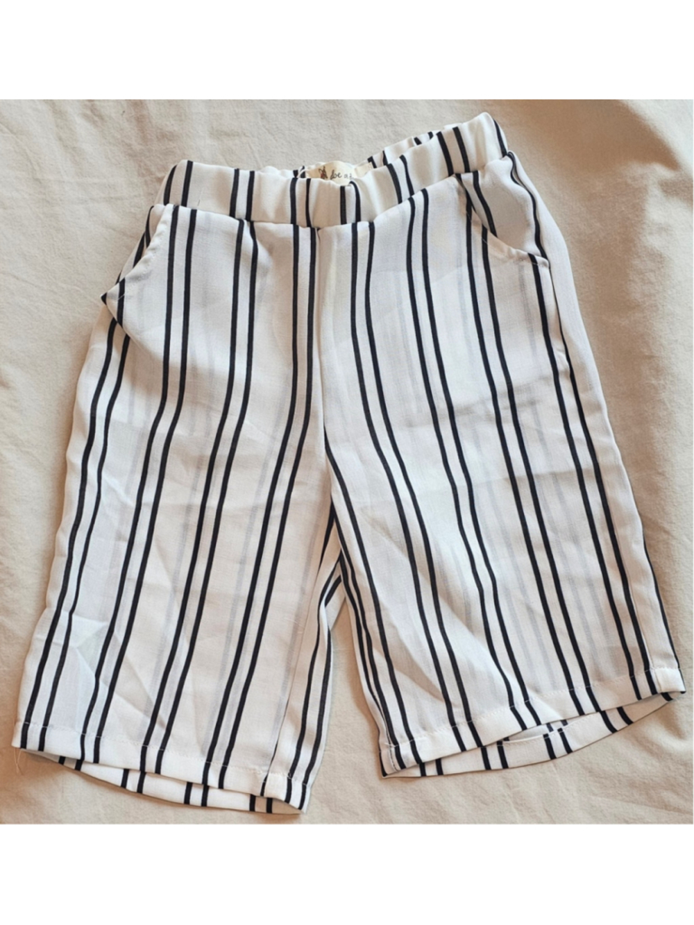 Doe A Dear Toddler Girls Stripped Wide Leg Pants size 4T